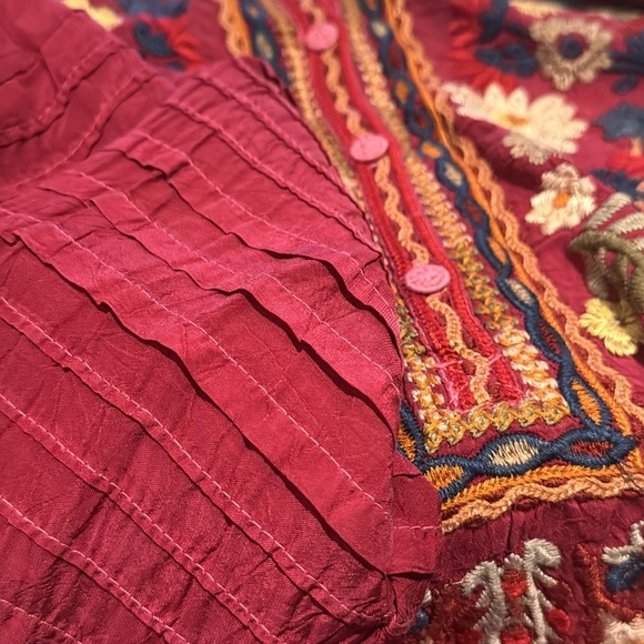 Johnny Was heavily embroidered Aubrette Blouse NWT - Picture 9 of 10